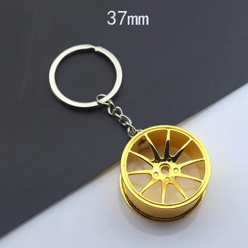 Car 'Wheels Mags' Keyring Metal Keychain