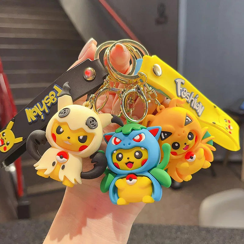 Pokemon 'Pikachu x Venusaur Cape' PVC Keyring Keychain