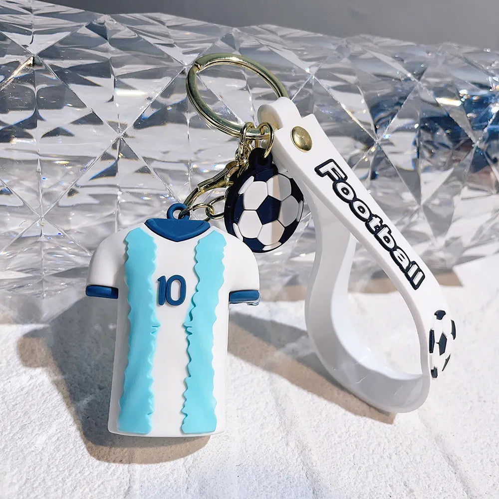 Football 'Messi Jersey' Keyring PVC Keychain