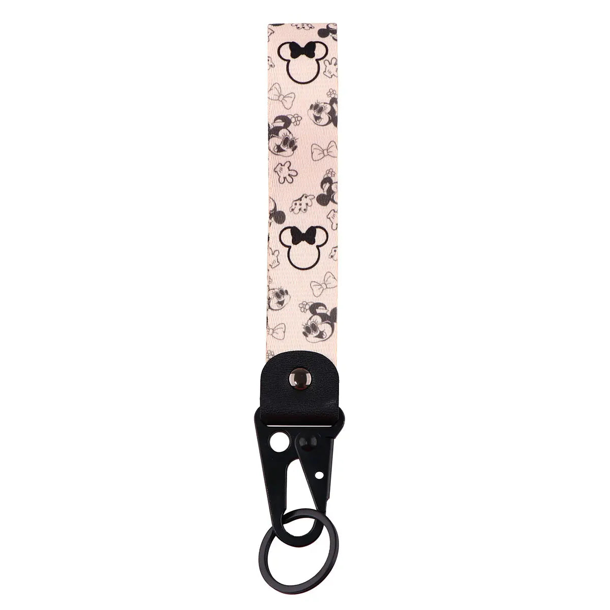 Mickey Mouse and Friends 'Minnie Doodle Head' Wrist Lanyard Keyring Clip Keychain