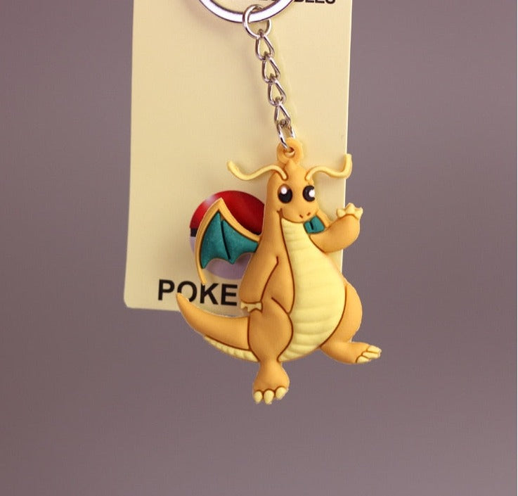 Pokemon 'Dragonite' Keyring Silicone Keychain
