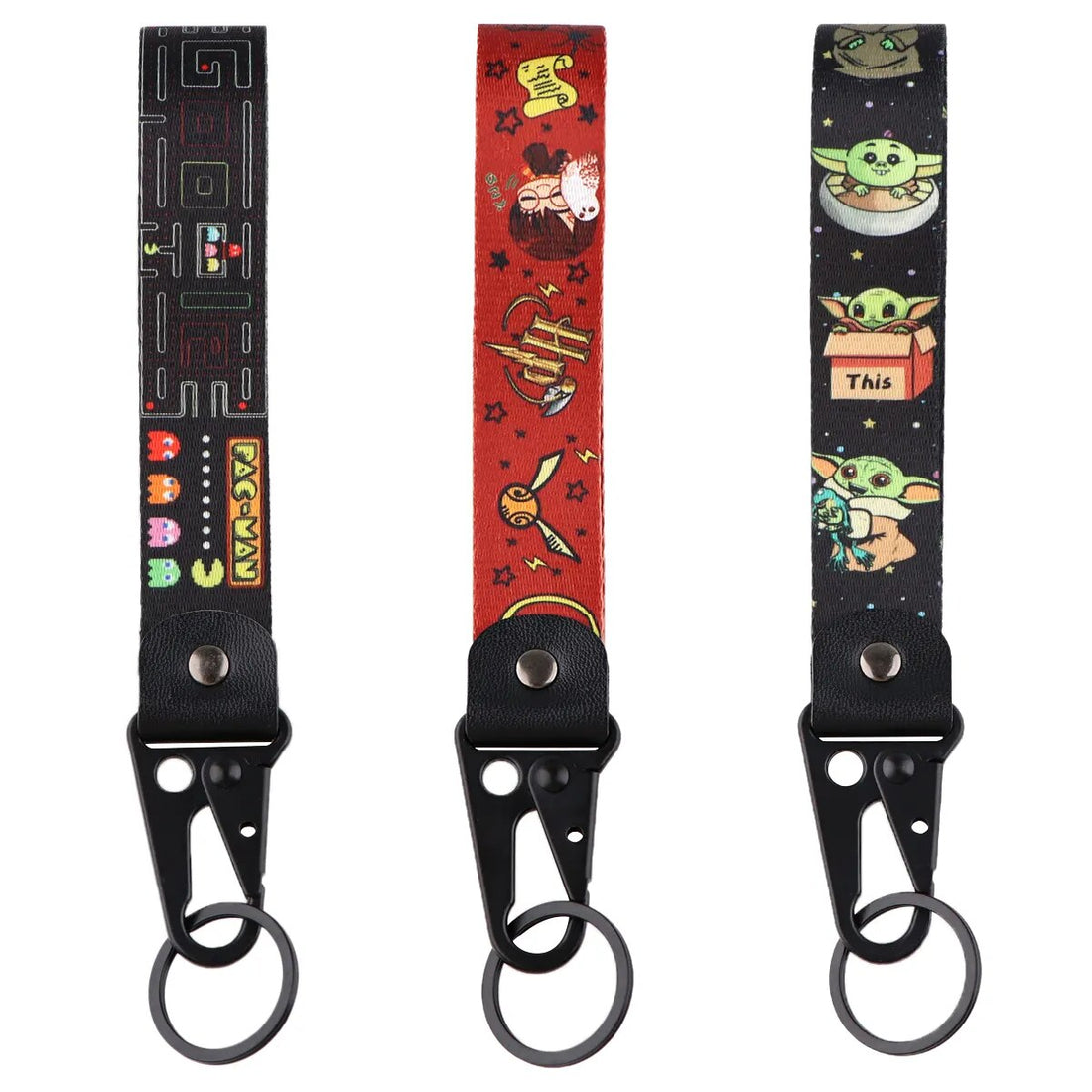 Star Wars 'Baby Yoda' Wrist Lanyard Keychain with Keyring Clip