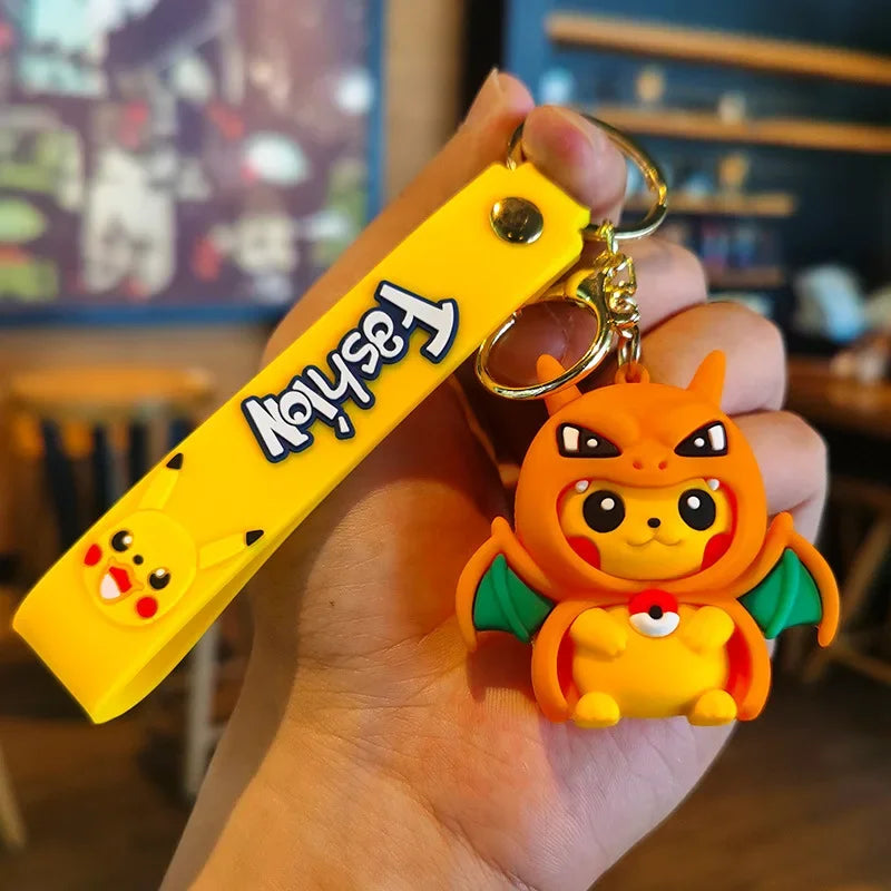 Pokemon 'Pikachu x Charizard Cape' PVC Keyring Keychain