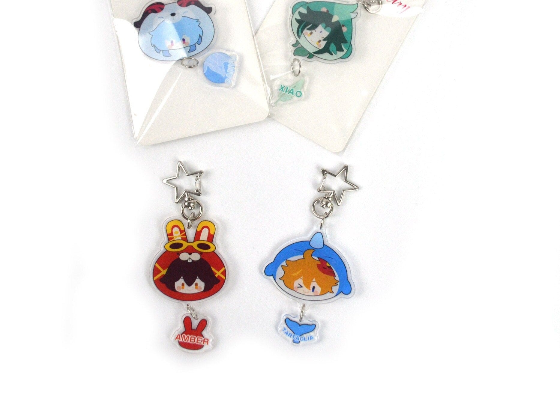 Genshin Impact 'Amber' Keyring Plastic Keychain