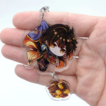 Genshin Impact 'Zhongli' Keyring Acrylic Keychain