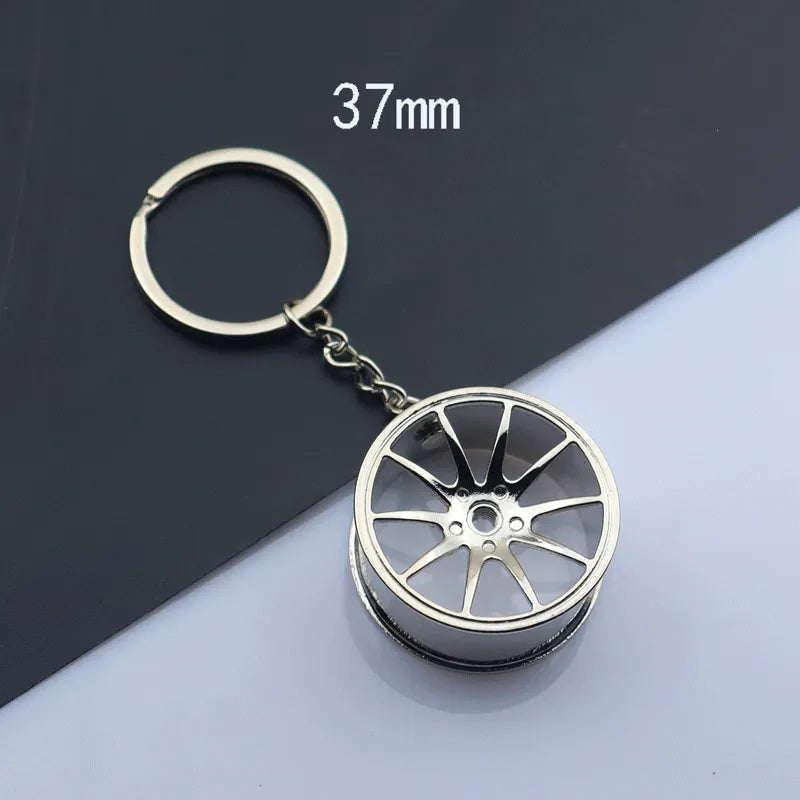 Car 'Wheels Mags' Keyring Metal Keychain