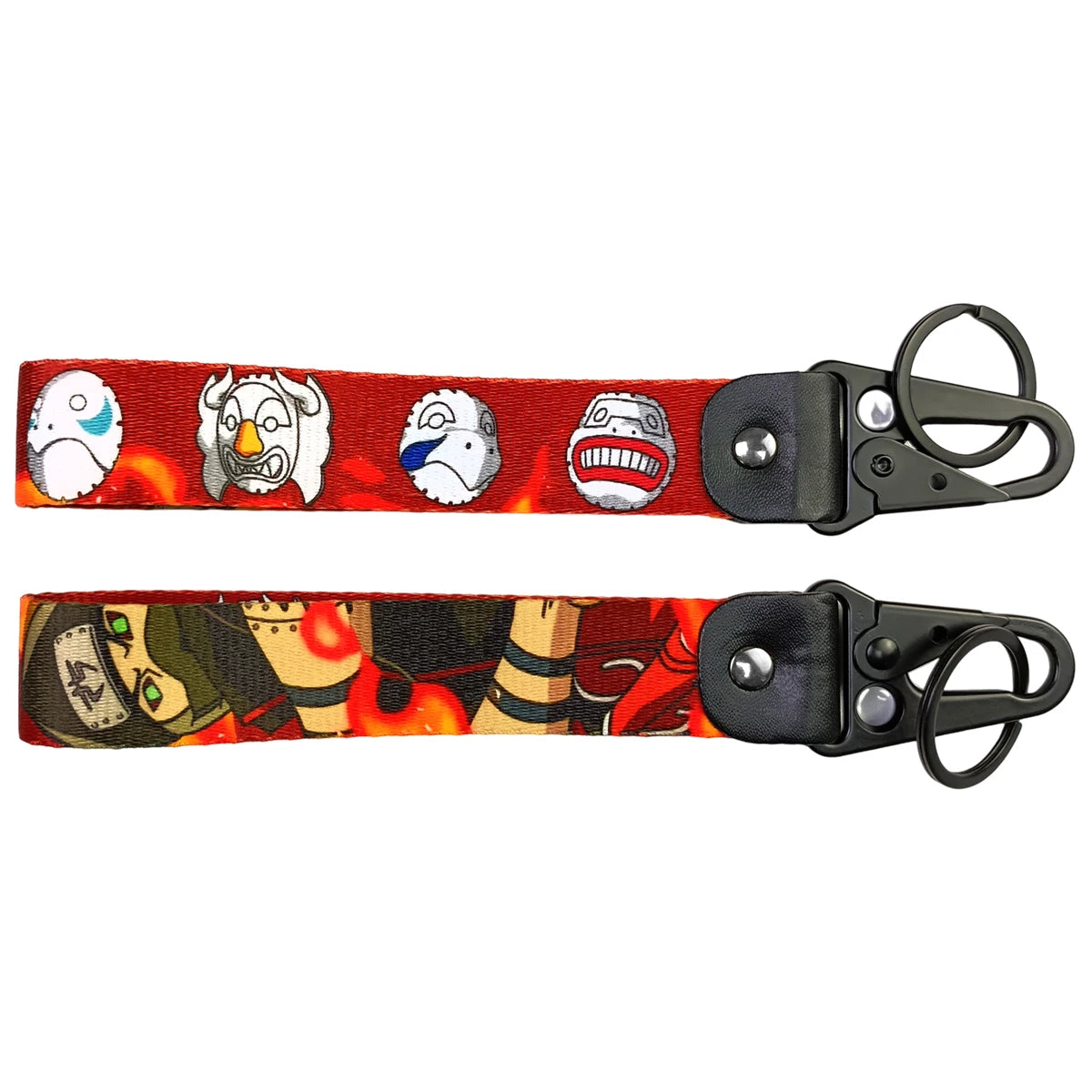 Naruto 'Kakuzu' Wrist Lanyard Keyring Clip Keychain