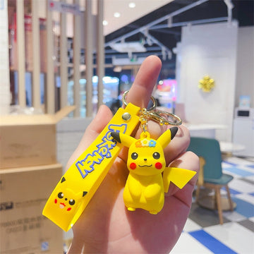 Pokemon 'Pikachu With Flower Crown' Keyring PVC Keychain