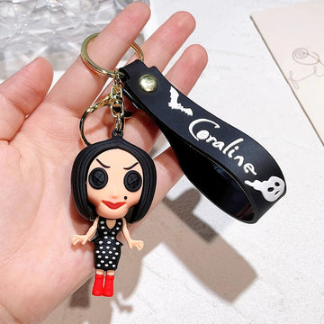Coraline ‘Beldam' Silicone Keyring Keychain