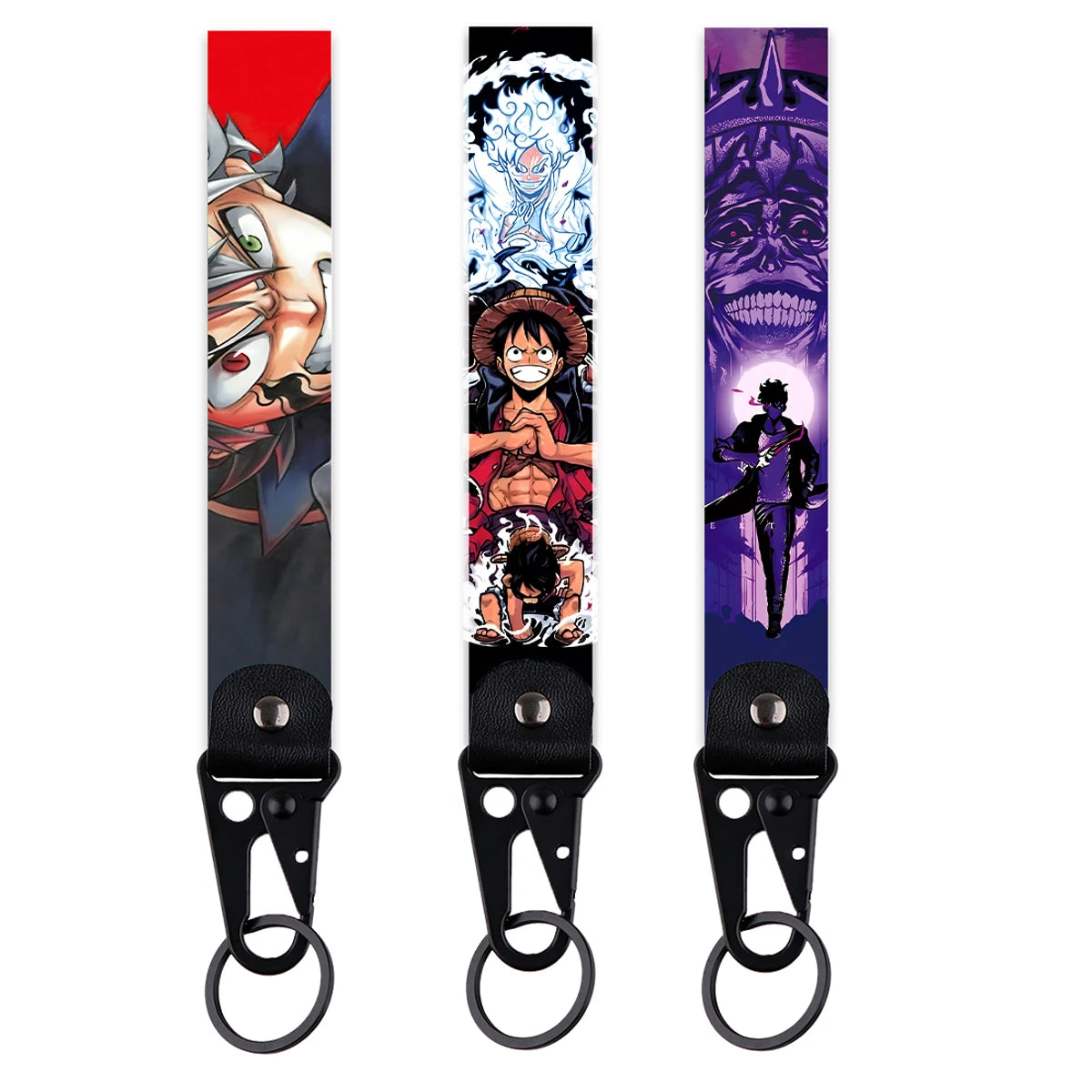 One Piece 'Luffy Evolution' Wrist Lanyard Keyring Clip Keychain