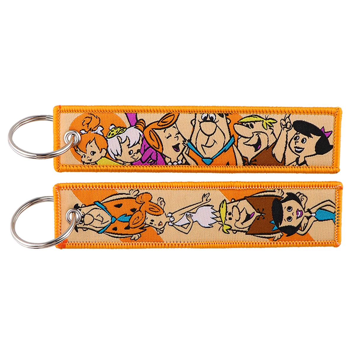 The Flintstones 'Family' Embroidered Keychain