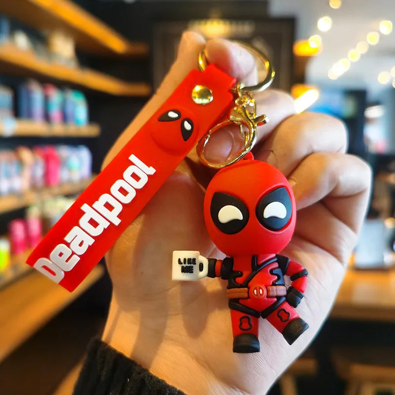 Deadpool & Wolverine 'Deadpool | Like Me Coffee' 3d Rubber Keyring Keychain