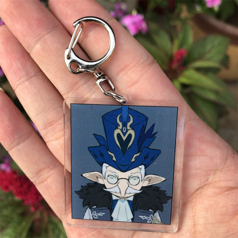 Genshin Impact 'Pulcinella' Keyring Acrylic Keychain
