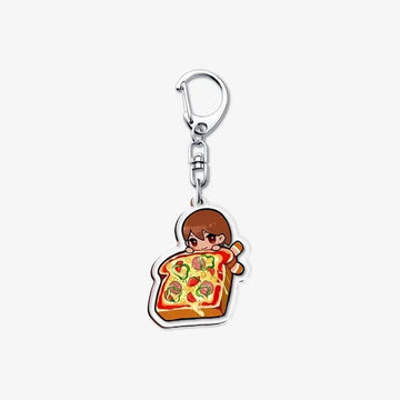 Omori 'Pizza Toast | Kel' Keyring Plastic Keychain