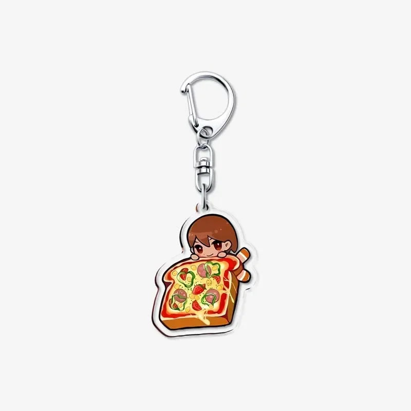 Omori 'Pizza Toast | Kel' Keyring Plastic Keychain