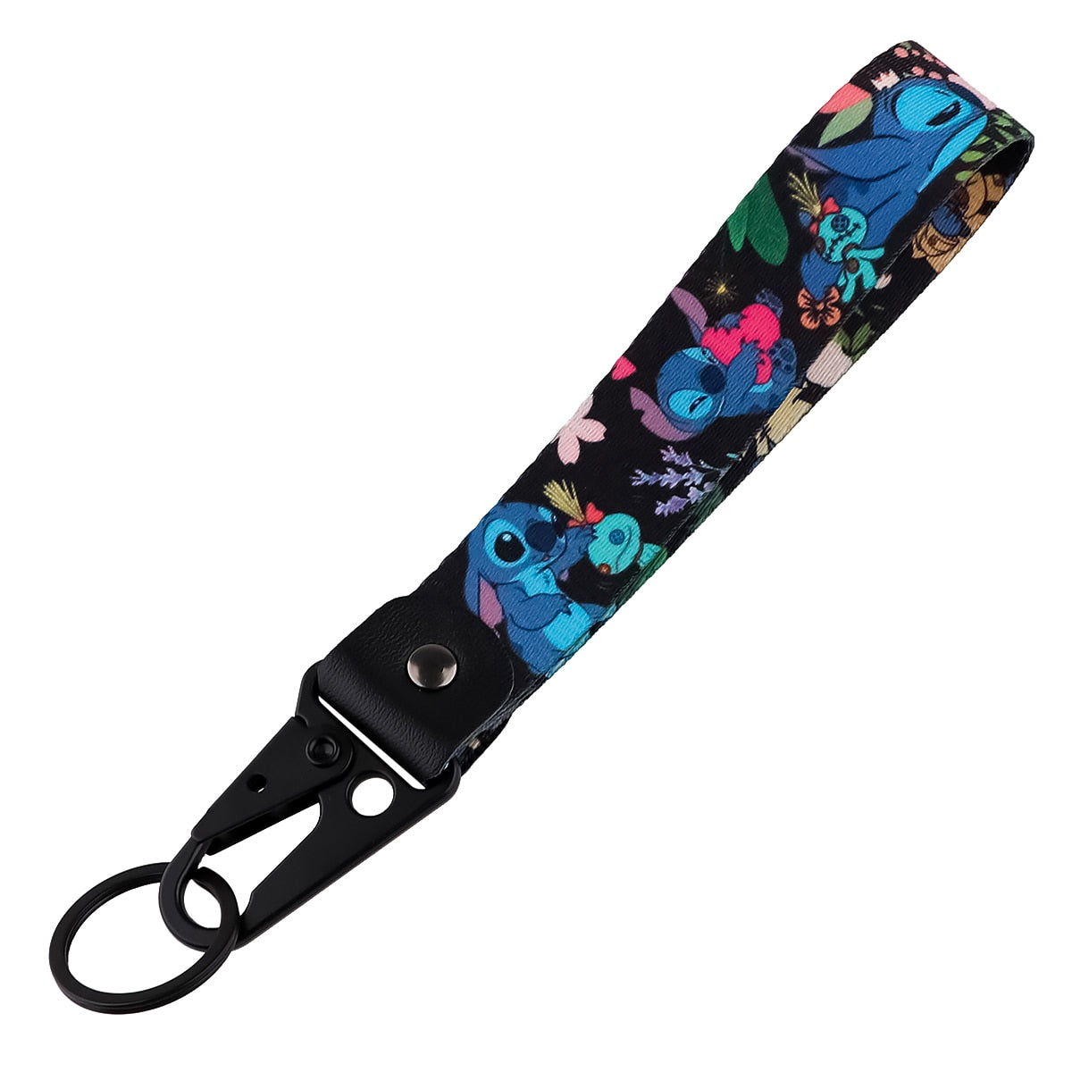 Lilo & Stitch 'Stitch And Family' Wrist Lanyard Keychain with Keyring Clip