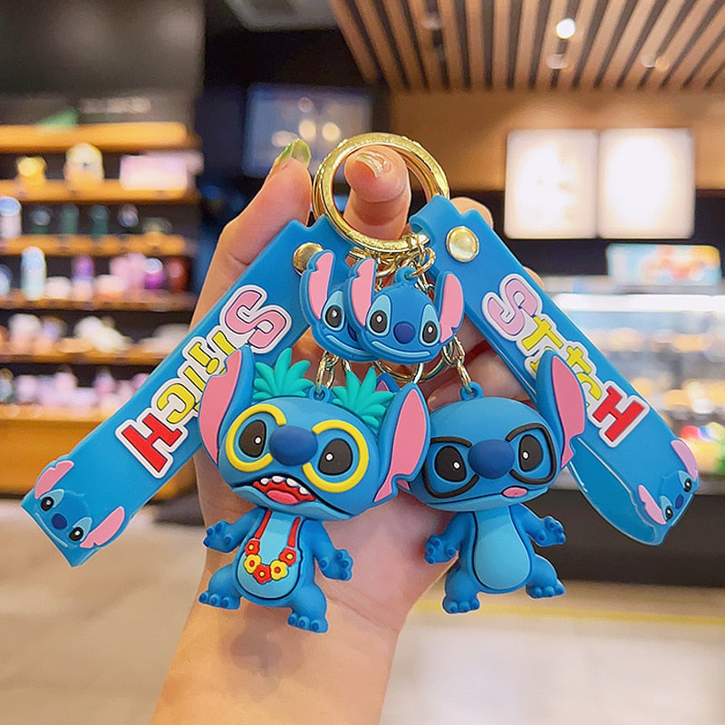 Lilo & Stitch 'Hawaiian Stitch' Keyring Silicone Keychain