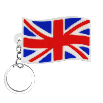 'United Kingdom | Bristish Flag' Keyring Rubber Keychain