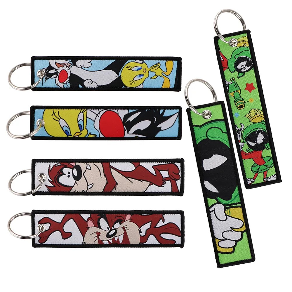Looney Tunes 'Marvin Martian' Embroidered Keychain