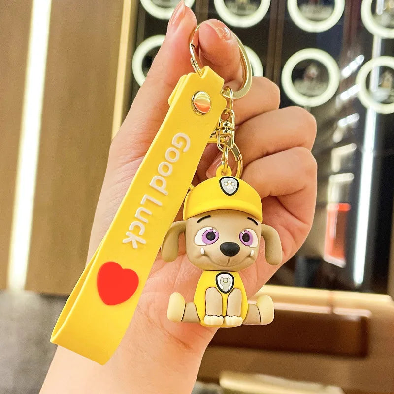 Paw Patrol 'Rubble' Keyring PVC Keychain