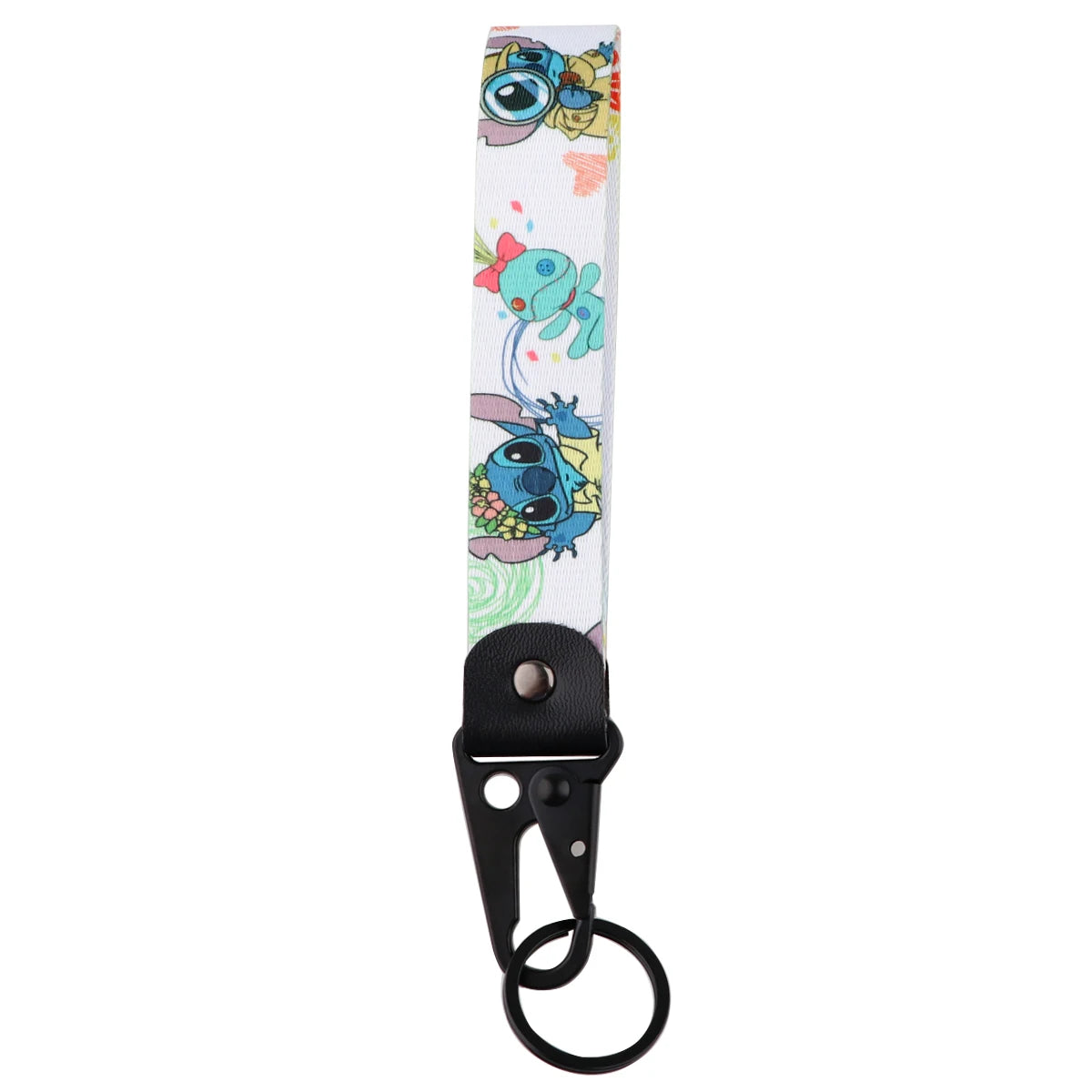 Lilo & Stitch ‘Scrump and Stich’ Wrist Lanyard Keyring Clip Keychain