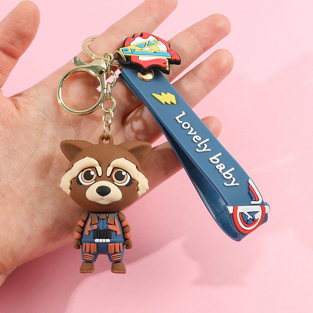 Guardians of the Galaxy 'Rocket' Keyring Silicone Keychain