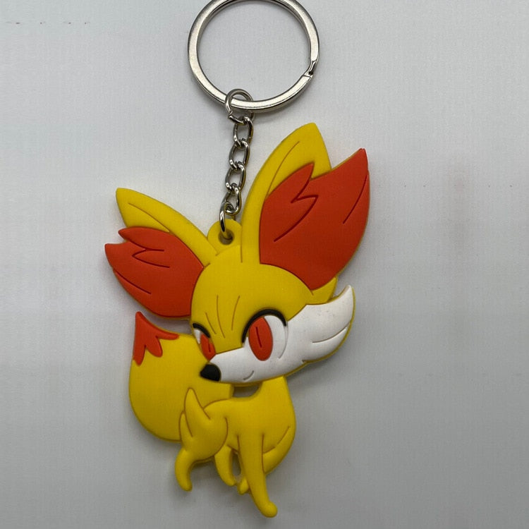 Pokemon 'Fennekin' Keyring Rubber Keychain