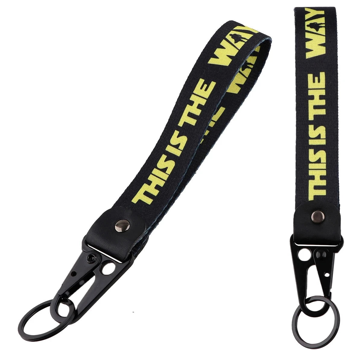 THIS IS THE WAY Wrist Lanyard Keychain with Keyring Clip