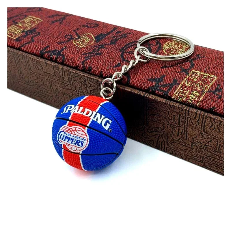 Basketball 'Spalding | Los Angeles Clippers' Keyring Rubber Keychain
