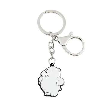 We Bare Bears 'Ice Bear' Keyring Metal Keychain