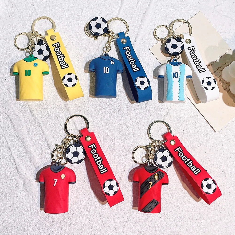 Football 'Messi Jersey' Keyring PVC Keychain