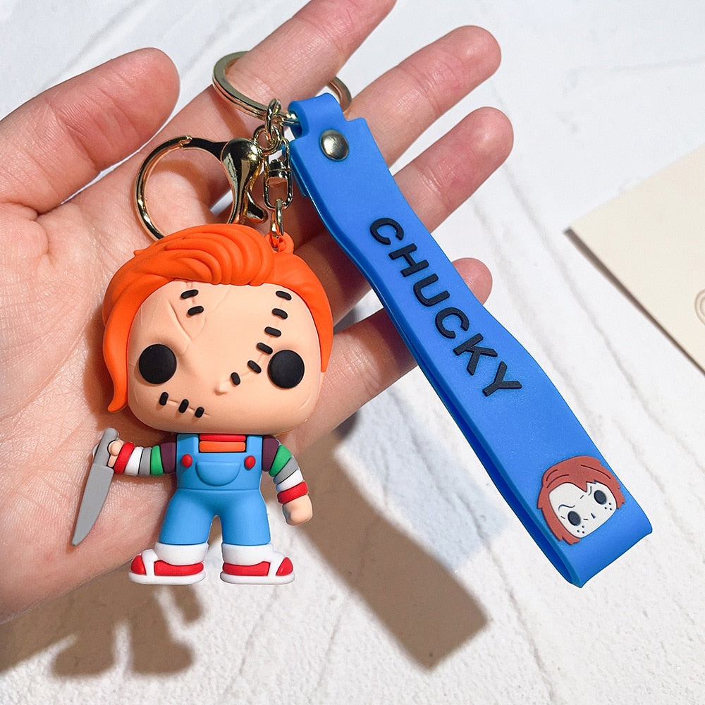 Child's Play 'Killer Chucky With Knife' Keyring Silicone Keychain