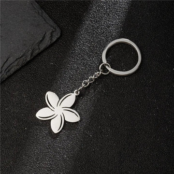 'Spring Starflower' Keyring Metal Keychain