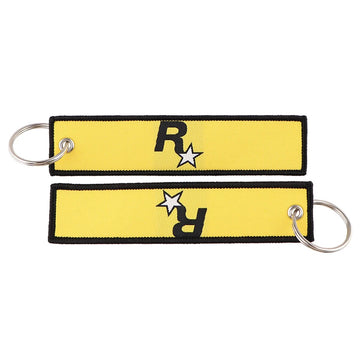 Rockstar Games Embroidered Keychain