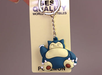 Pokemon 'Snorlax' Keyring Silicone Keychain
