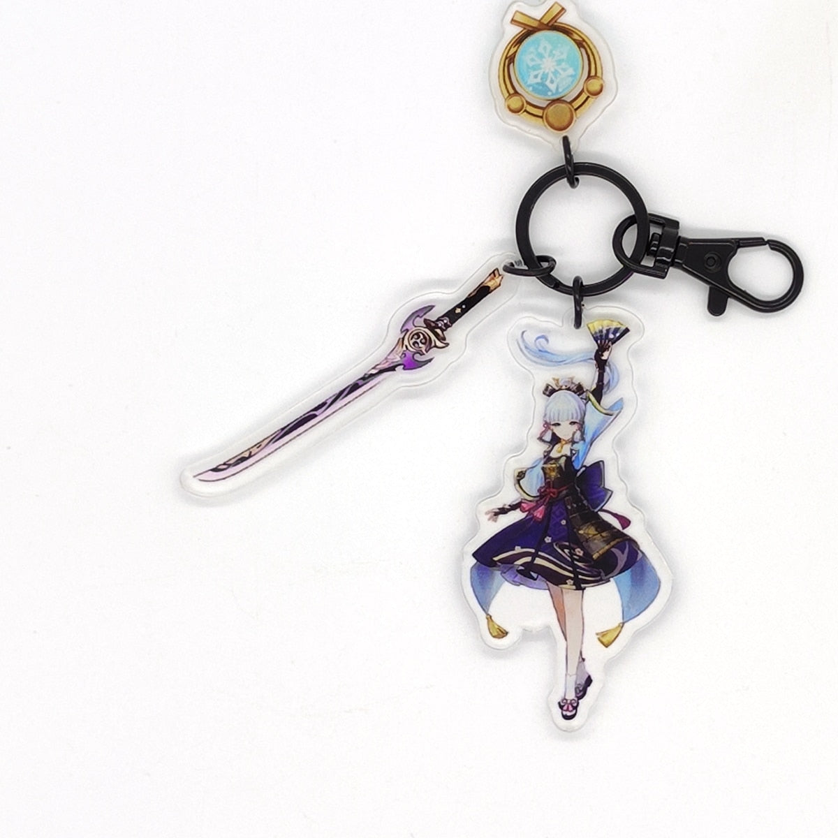 Genshin Impact Eye of God Weapon 'Kamisato Ayaka' Keyring Acrylic Keychain