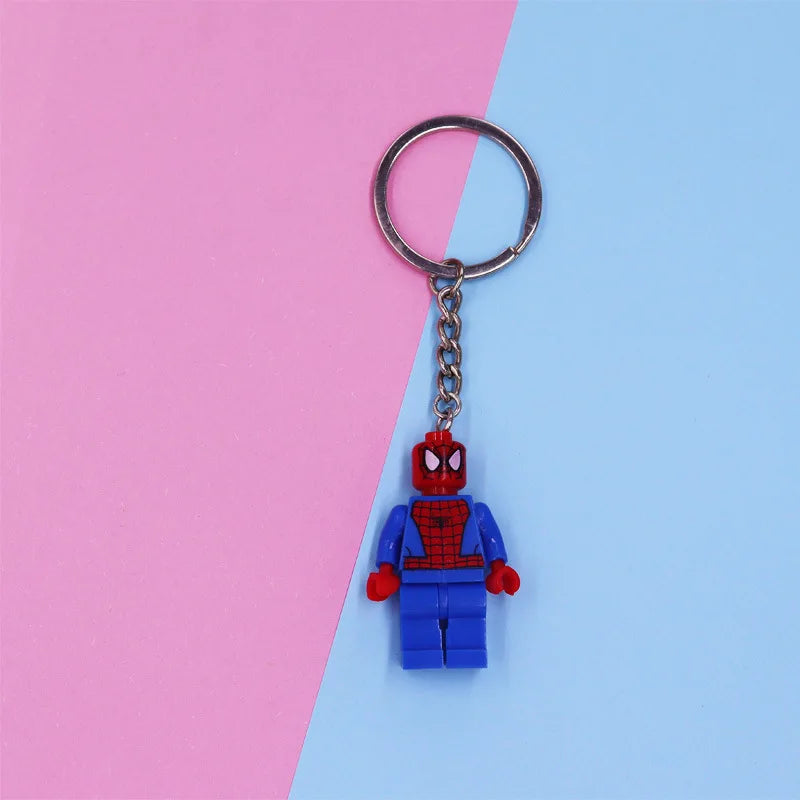 Spider Man the Blocks Keyring Keyclain