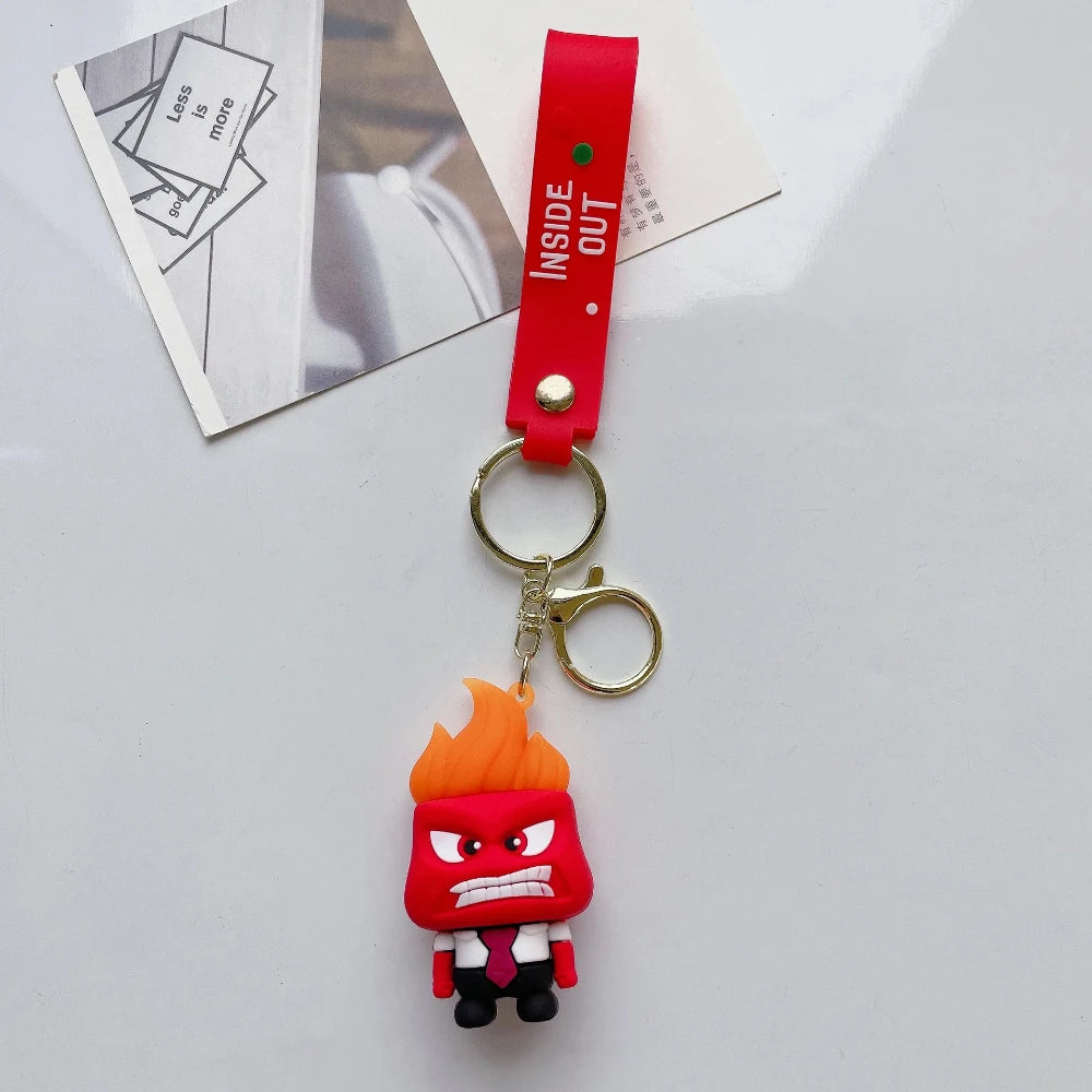 Inside Out 'Anger' Keyring Rubber Keychain