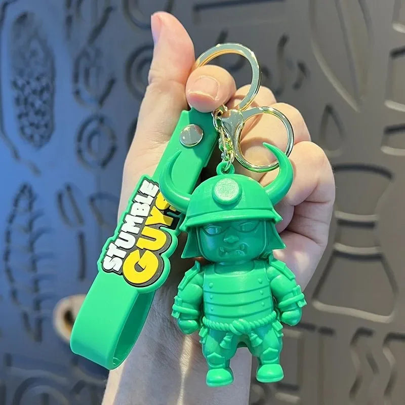 Stumble Guys 'Pixel Taishogun' Keyring Rubber Keychain