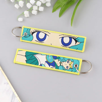 Sailor Moon 'Sailor Neptune' Embroidered Keychain