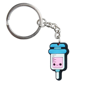 Medical Stuff 'Cute Syringe' Keyring Metal Keychain