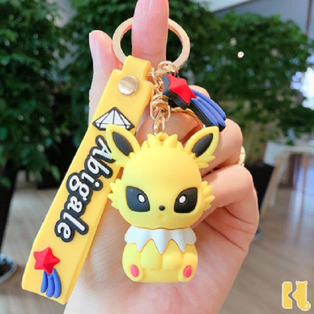 Pokemon 'Jolteon' Keyring PVC Keychain