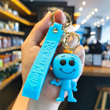 Rick and Morty 'Mr. Meeseeks'sil Keyring Silicone Keychain