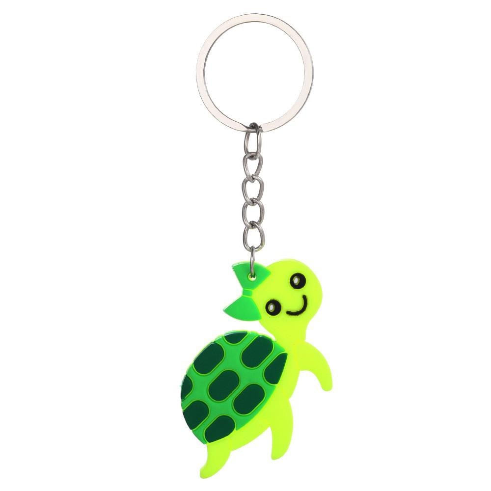 Cartoons 'Cute Turtle' Keyring Silicone Keychain