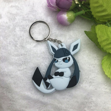 Pokemon 'Glaceon' Keyring PVC Keychain