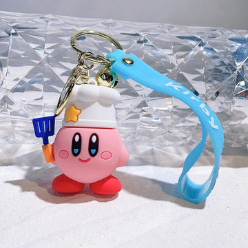 Kirby 'Chef' Keyring SIlicone Keychain