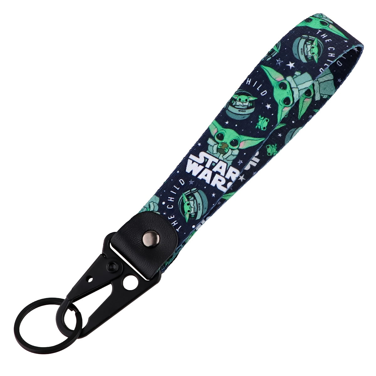 Star Wars 'Animated Yoda' Wrist Lanyard Keychain with Keyring Clip