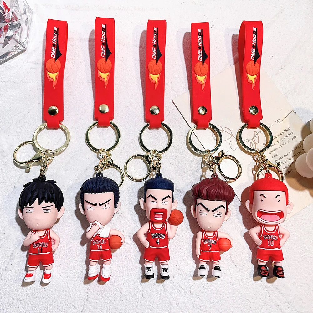 Slam Dunk ‘Hisashi Mitsui | Injured Cheek' Silicone Keyring Keychain