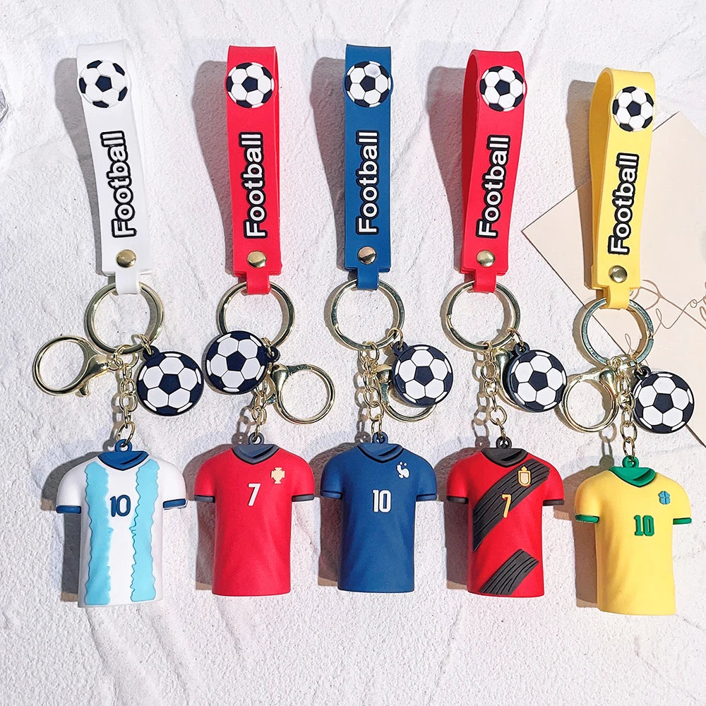 Football 'Messi Jersey' Keyring PVC Keychain