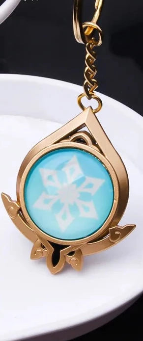 Genshin Impact Vision 'Sumeru Cryo' Keyring Metal Keychain